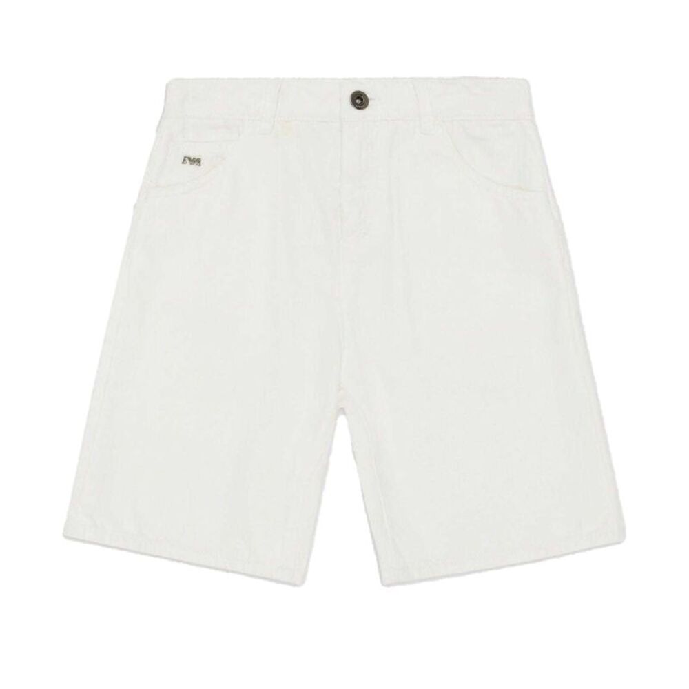 Emporio Armani Childrens/Kids Denim Shorts / White